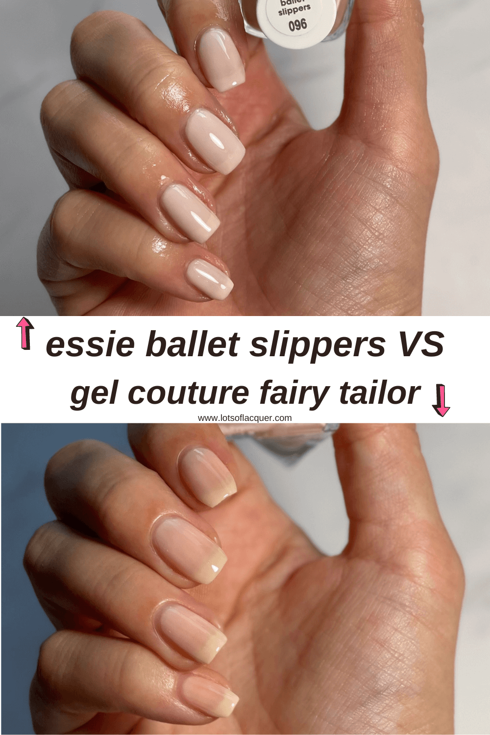 essie ballet slippers Comparisons Lots of Lacquer